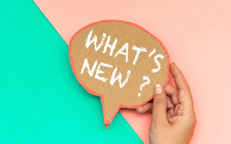 Bubble speech cloud that says What's next