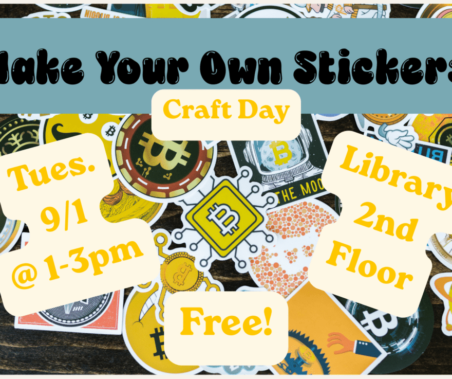 [Image Description: Variety of stickers spread out on wooden tabletop. Text reads: 