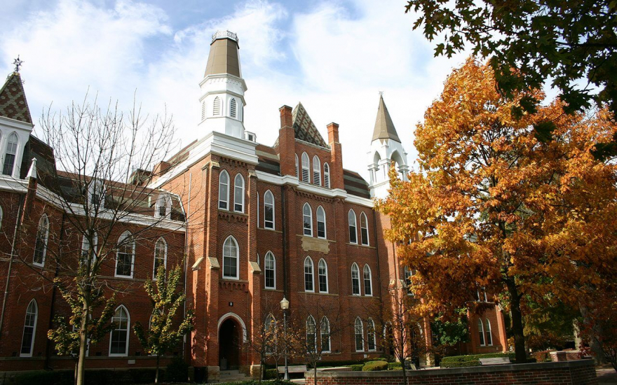 Photograph of Towers Hall at Otterbein University.