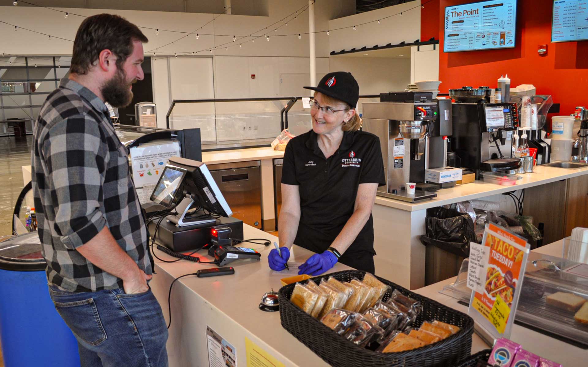 Cardy Infront Of Towers