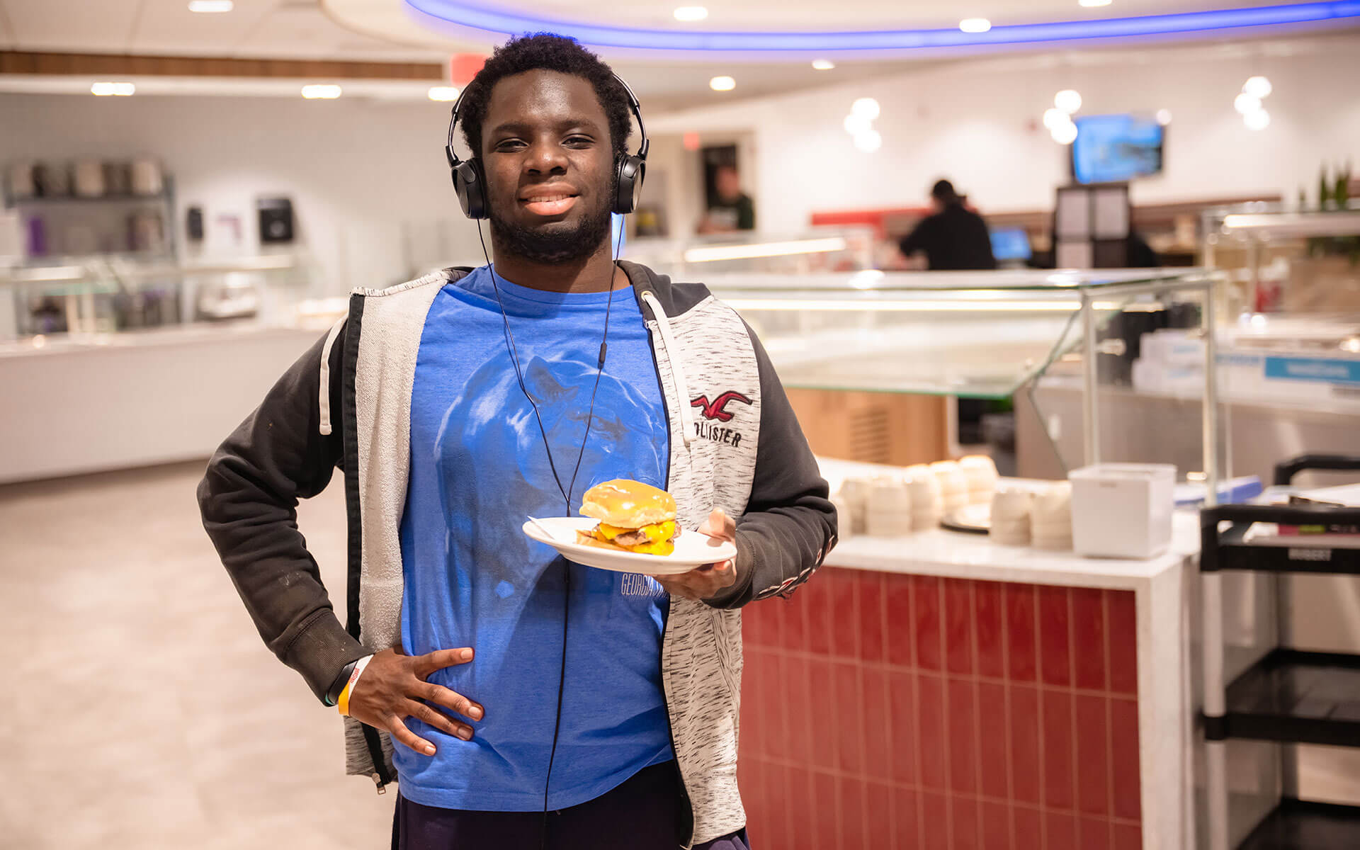 Cardy Infront Of Towers