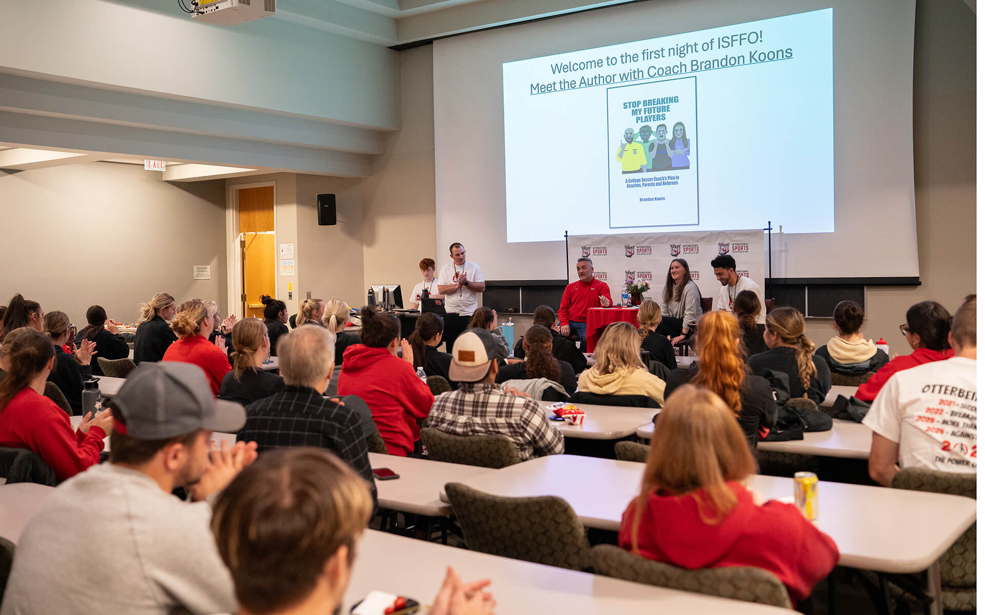 Film Festival Panel And Crowd