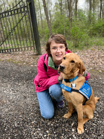 Kat Coutant And Fudge At Camp