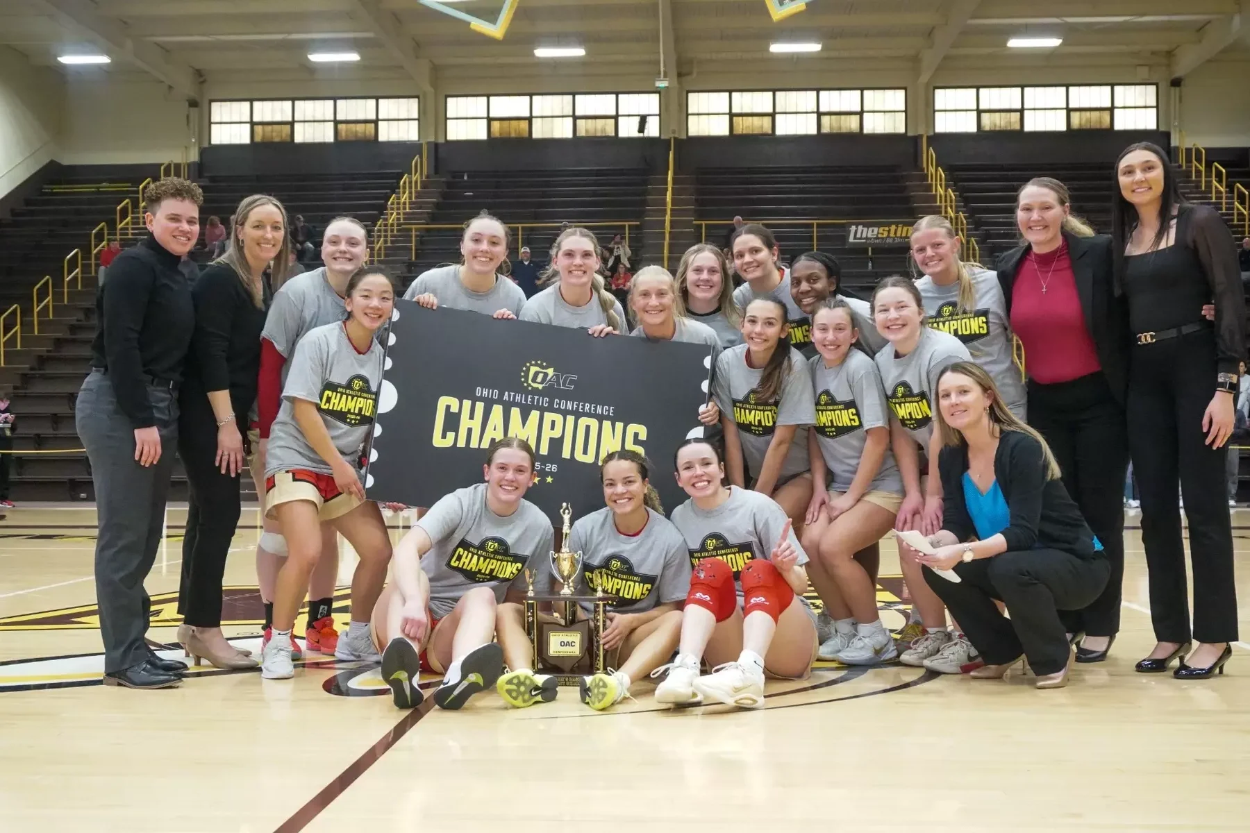 Women's basketball wins first-ever OAC Tournament Championship