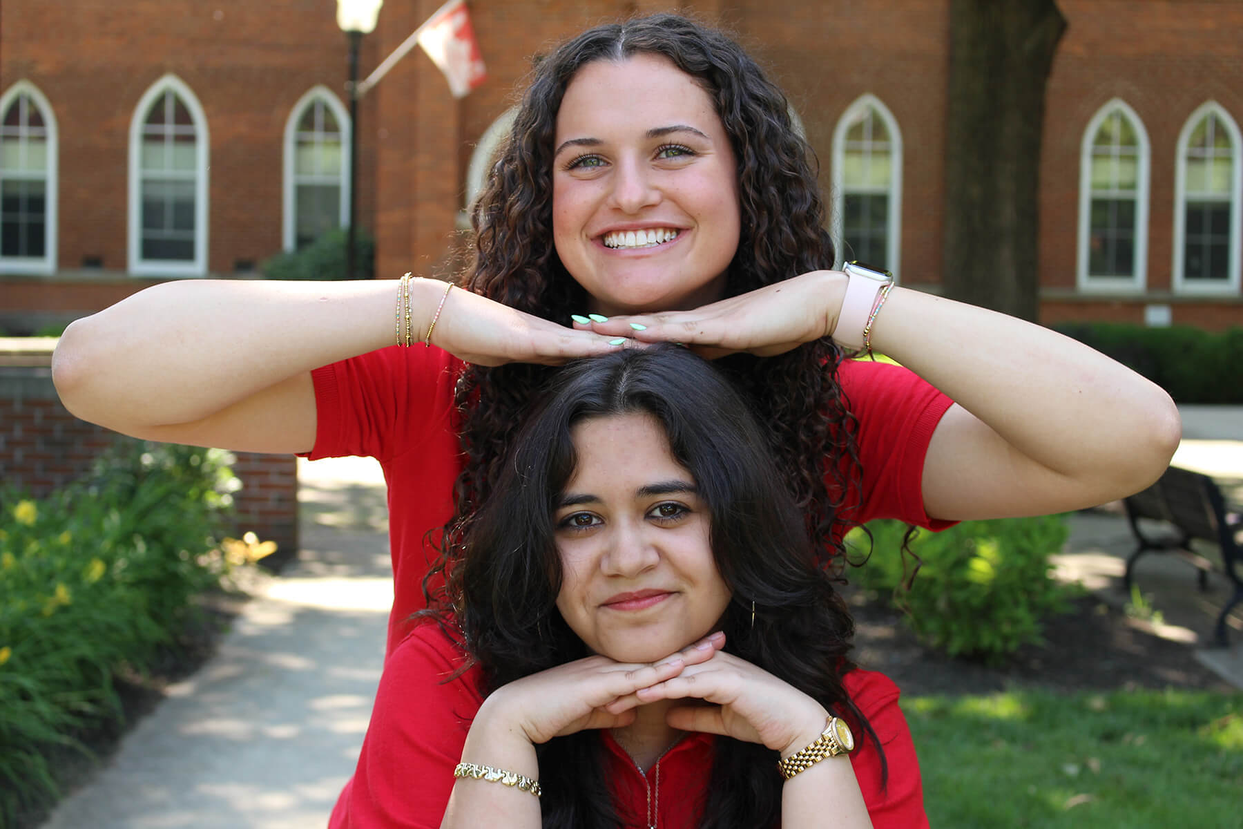 Alexis Huebner and Tatyana Malhotra Orientation Leaders